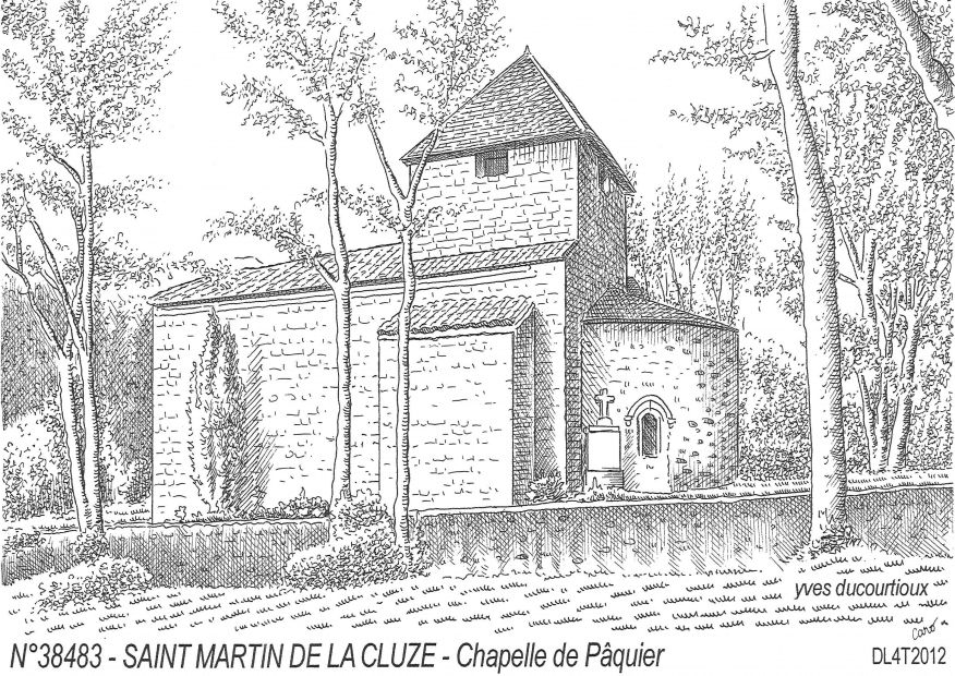 N 38483 - ST MARTIN DE LA CLUZE - chapelle de pquier